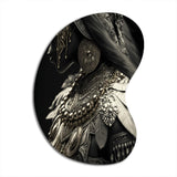 Young Woman With Bohemian Accessories II - Asymmetric Metal Wall Art