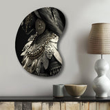 Young Woman With Bohemian Accessories II - Asymmetric Metal Wall Art