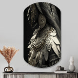 Young Woman With Bohemian Accessories II - Asymmetric Metal Wall Art