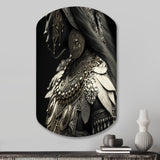 Young Woman With Bohemian Accessories II - Asymmetric Metal Wall Art