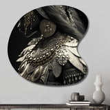 Young Woman With Bohemian Accessories II - Asymmetric Metal Wall Art