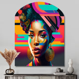 Colorful Hip Hop Street Art II - Asymmetric Metal Wall Art