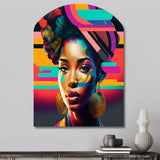 Colorful Hip Hop Street Art II - Asymmetric Metal Wall Art