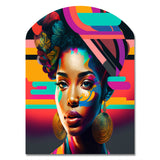 Colorful Hip Hop Street Art II - Asymmetric Metal Wall Art