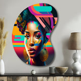 Colorful Hip Hop Street Art II - Asymmetric Metal Wall Art