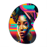 Colorful Hip Hop Street Art II - Asymmetric Metal Wall Art