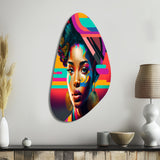 Colorful Hip Hop Street Art II - Asymmetric Metal Wall Art