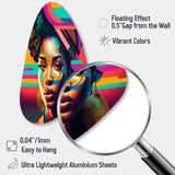 Colorful Hip Hop Street Art II - Asymmetric Metal Wall Art