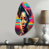 Colorful Hip Hop Street Art II - Asymmetric Metal Wall Art