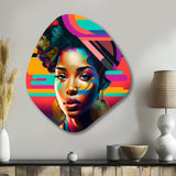 Colorful Hip Hop Street Art II - Asymmetric Metal Wall Art