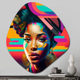 Colorful Hip Hop Street Art II - Asymmetric Metal Wall Art