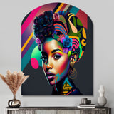 Colorful Hip Hop Street Art IV - Asymmetric Metal Wall Art