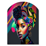 Colorful Hip Hop Street Art IV - Asymmetric Metal Wall Art