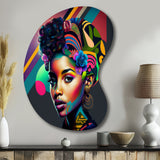 Colorful Hip Hop Street Art IV - Asymmetric Metal Wall Art