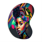 Colorful Hip Hop Street Art IV - Asymmetric Metal Wall Art