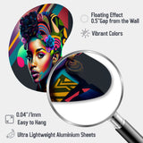 Colorful Hip Hop Street Art IV - Asymmetric Metal Wall Art