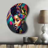 Colorful Hip Hop Street Art IV - Asymmetric Metal Wall Art