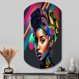 Colorful Hip Hop Street Art IV - Asymmetric Metal Wall Art