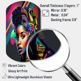 Colorful Hip Hop Street Art IV - Asymmetric Metal Wall Art