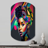 Colorful Hip Hop Street Art IV - Asymmetric Metal Wall Art