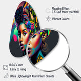 Colorful Hip Hop Street Art IV - Asymmetric Metal Wall Art