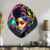 Colorful Hip Hop Street Art IV - Asymmetric Metal Wall Art