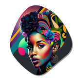 Colorful Hip Hop Street Art IV - Asymmetric Metal Wall Art