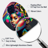 Colorful Hip Hop Street Art IV - Asymmetric Metal Wall Art