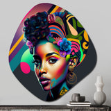 Colorful Hip Hop Street Art IV - Asymmetric Metal Wall Art