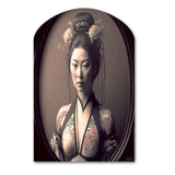 Japanese Vintage Edo Portrait - Asymmetric Metal Wall Art