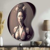 Japanese Vintage Edo Portrait - Asymmetric Metal Wall Art