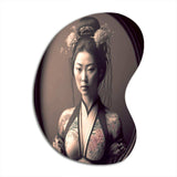 Japanese Vintage Edo Portrait - Asymmetric Metal Wall Art