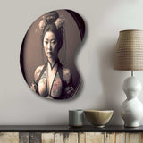 Japanese Vintage Edo Portrait - Asymmetric Metal Wall Art