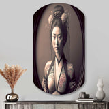 Japanese Vintage Edo Portrait - Asymmetric Metal Wall Art