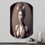 Japanese Vintage Edo Portrait - Asymmetric Metal Wall Art