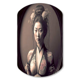 Japanese Vintage Edo Portrait - Asymmetric Metal Wall Art