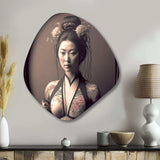 Japanese Vintage Edo Portrait - Asymmetric Metal Wall Art