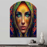 Portrait Of A Persian Beauty VI - Asymmetric Metal Wall Art