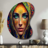 Portrait Of A Persian Beauty VI - Asymmetric Metal Wall Art