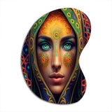 Portrait Of A Persian Beauty VI - Asymmetric Metal Wall Art