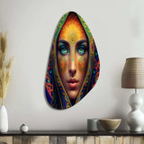 Portrait Of A Persian Beauty VI - Asymmetric Metal Wall Art