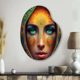 Portrait Of A Persian Beauty VI - Asymmetric Metal Wall Art