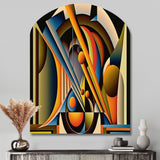 Circular Retro Dynamics I - Asymmetric Metal Wall Art