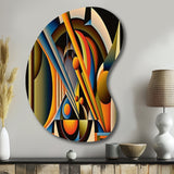 Circular Retro Dynamics I - Asymmetric Metal Wall Art