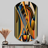 Circular Retro Dynamics I - Asymmetric Metal Wall Art