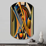 Circular Retro Dynamics I - Asymmetric Metal Wall Art