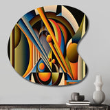 Circular Retro Dynamics I - Asymmetric Metal Wall Art