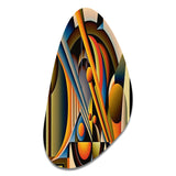 Circular Retro Dynamics I - Asymmetric Metal Wall Art