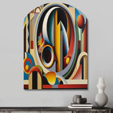 Circular Retro Dynamics II - Asymmetric Metal Wall Art