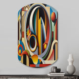 Circular Retro Dynamics II - Asymmetric Metal Wall Art